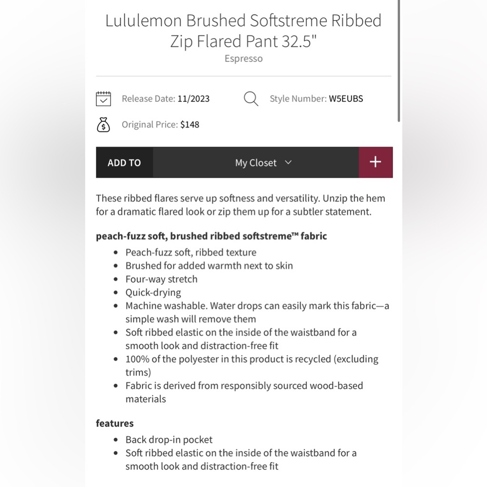lululemon athletica Brown High-Waisted Pants - Picture 7 of 15